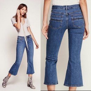 Free People Chloe Crop Flare Jeans